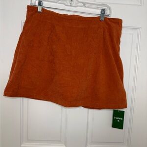 HALARA Women's Burnt Orange Mini Skirt